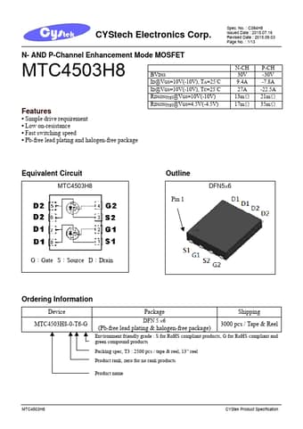  Datasheet Preview Page 1