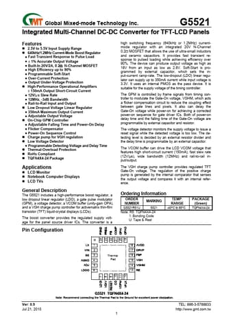  Datasheet Preview Page 1