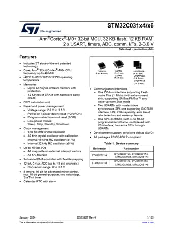  Datasheet Preview Page 1