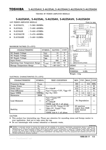  Datasheet Preview Page 1