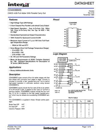  Datasheet Preview Page 1