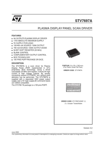  Datasheet Preview Page 1