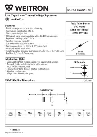  Datasheet Preview Page 1
