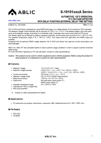  Datasheet Preview Page 1