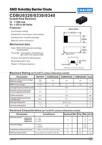  Datasheet Preview Page 1