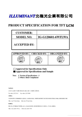  Datasheet Preview Page 1
