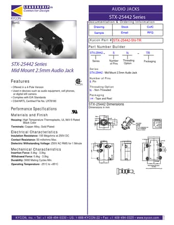  Datasheet Preview Page 1