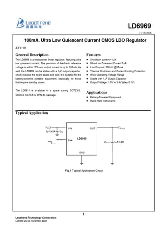  Datasheet Preview Page 1