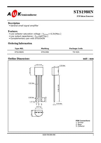  Datasheet Preview Page 1