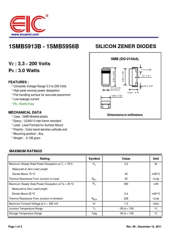  Datasheet Preview Page 1