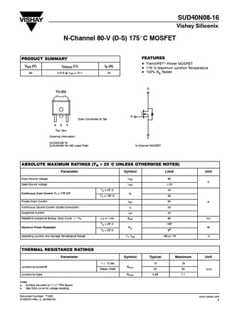  Datasheet Preview Page 1