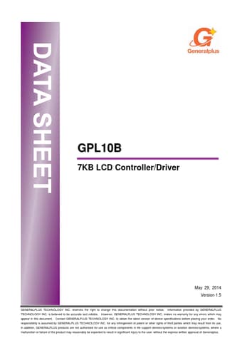  Datasheet Preview Page 1