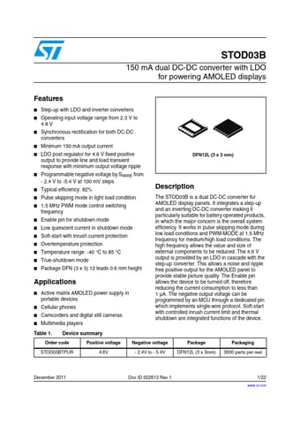  Datasheet Preview Page 1