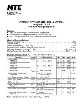  Datasheet Preview Page 1