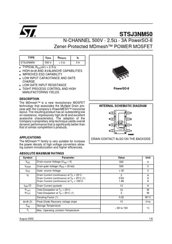  Datasheet Preview Page 1