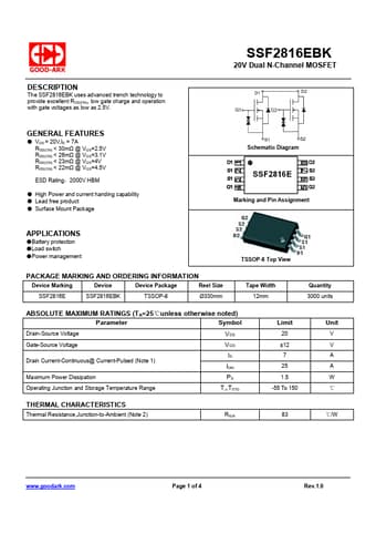 Datasheet Preview Page 1