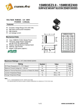  Datasheet Preview Page 1