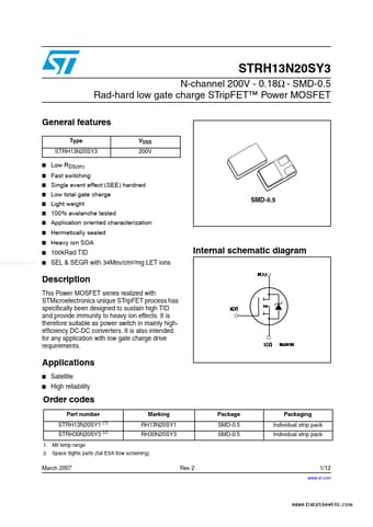  Datasheet Preview Page 1