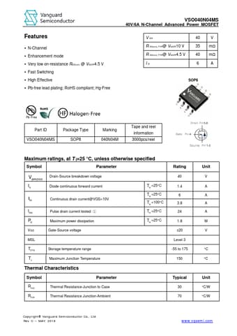  Datasheet Preview Page 1
