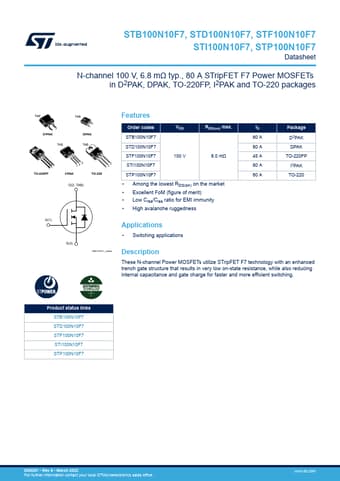  Datasheet Preview Page 1