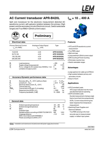  Datasheet Preview Page 1
