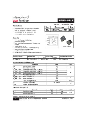  Datasheet Preview Page 1