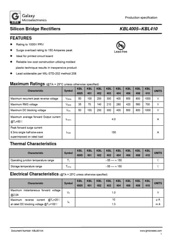  Datasheet Preview Page 1