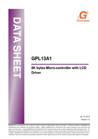  Datasheet Preview Page 1