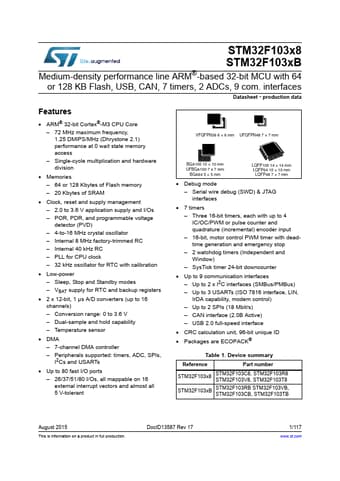  Datasheet Preview Page 1