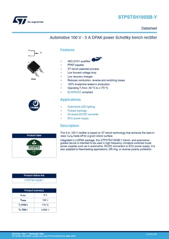  Datasheet Preview Page 1
