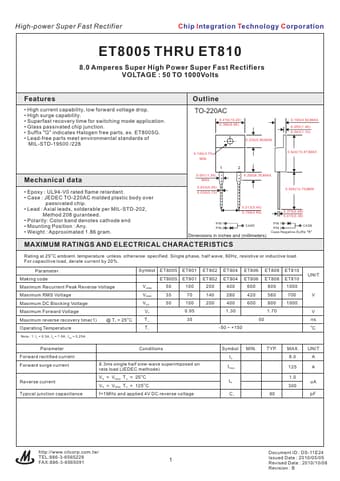  Datasheet Preview Page 1