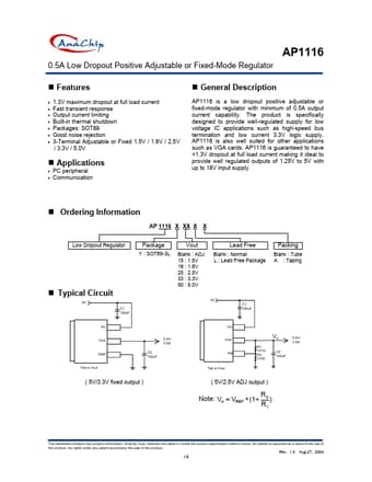  Datasheet Preview Page 1