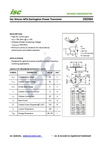  Datasheet Preview Page 1