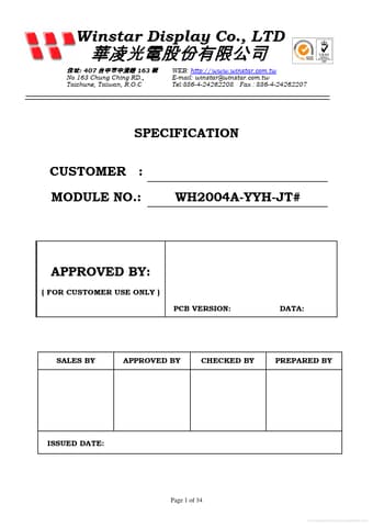  Datasheet Preview Page 1