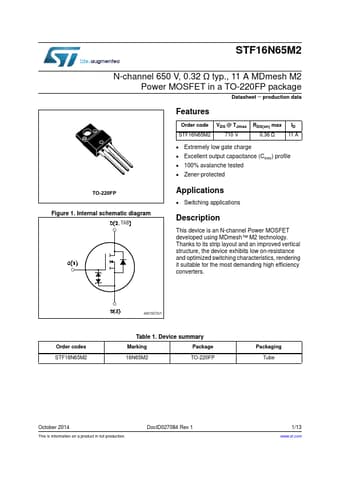  Datasheet Preview Page 1