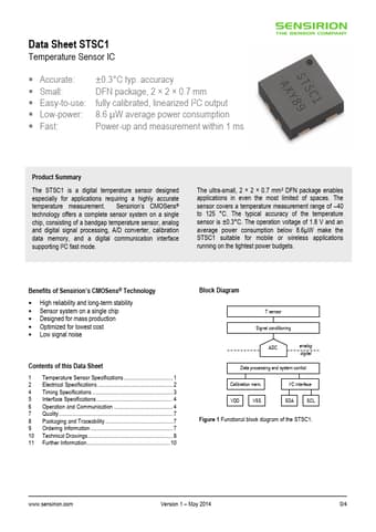  Datasheet Preview Page 1