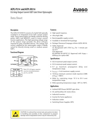  Datasheet Preview Page 1
