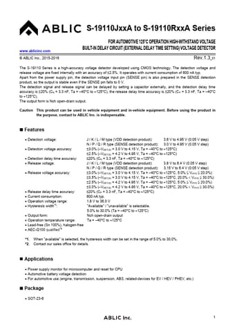  Datasheet Preview Page 1