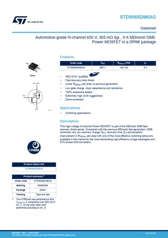  Datasheet Preview Page 1