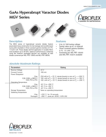 Datasheet Preview Page 1