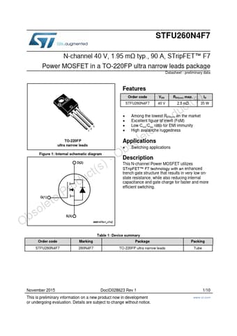  Datasheet Preview Page 1