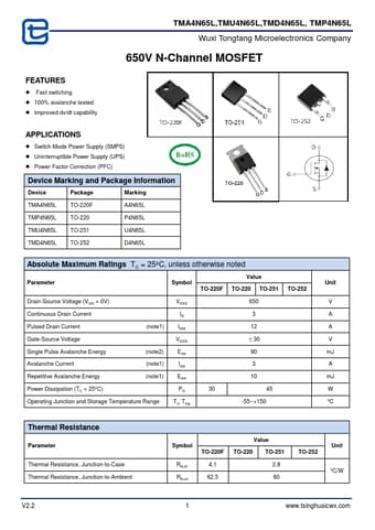  Datasheet Preview Page 1