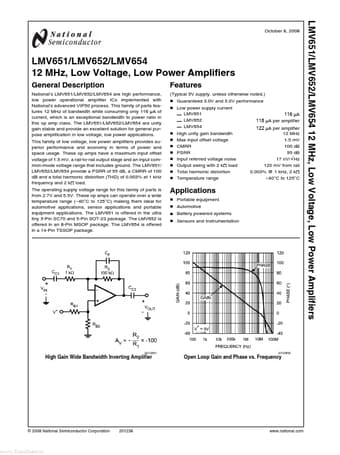  Datasheet Preview Page 1