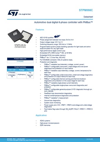  Datasheet Preview Page 1
