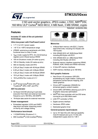  Datasheet Preview Page 1
