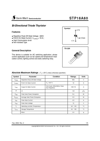  Datasheet Preview Page 1