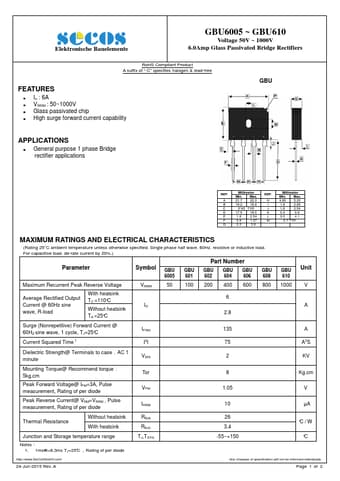  Datasheet Preview Page 1