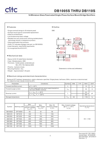  Datasheet Preview Page 1