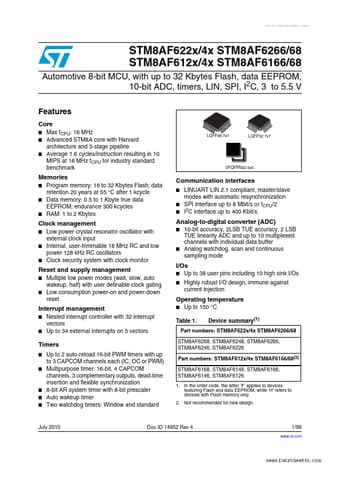  Datasheet Preview Page 1