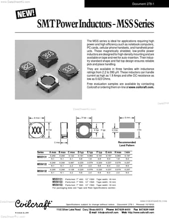  Datasheet Preview Page 1
